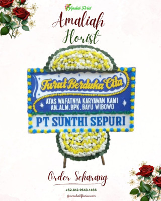 Papan Bunga Duka di Tangga Takat